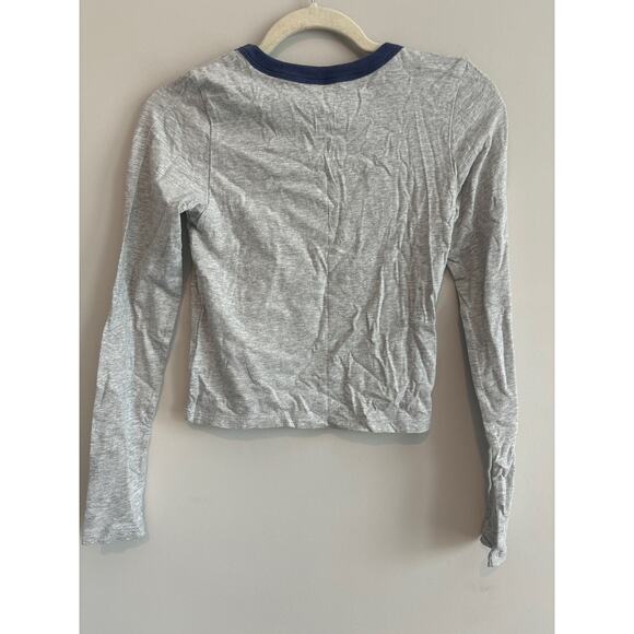 NWT Aerie Long Sleeve Graphic Cow T-Shirt Gray Size XS - Picture 5 of 5